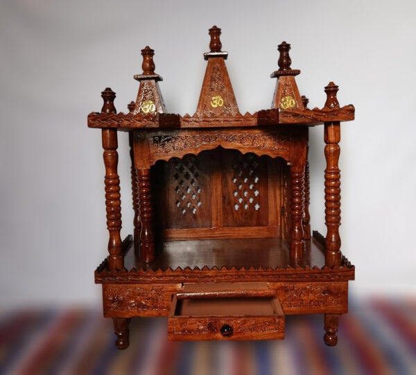 Bhagwan Mandir for Home in Sheesham Wood – Folding Handmade Temple