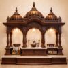Big Home Wood Temple with Lotus Domes