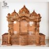 Big Size Mandir for Home in Traditional Style – Handcrafted Teak Wood Temple
