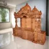 Big Size Mandir for Home in Traditional Style – Handcrafted Teak Wood Temple