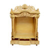 Carved Mandir With Door in Teak Wood | Shalvika Living Innovations