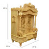 Carved Mandir With Door in Teak Wood | Shalvika Living Innovations