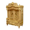 Carved Mandir With Door in Teak Wood | Shalvika Living Innovations
