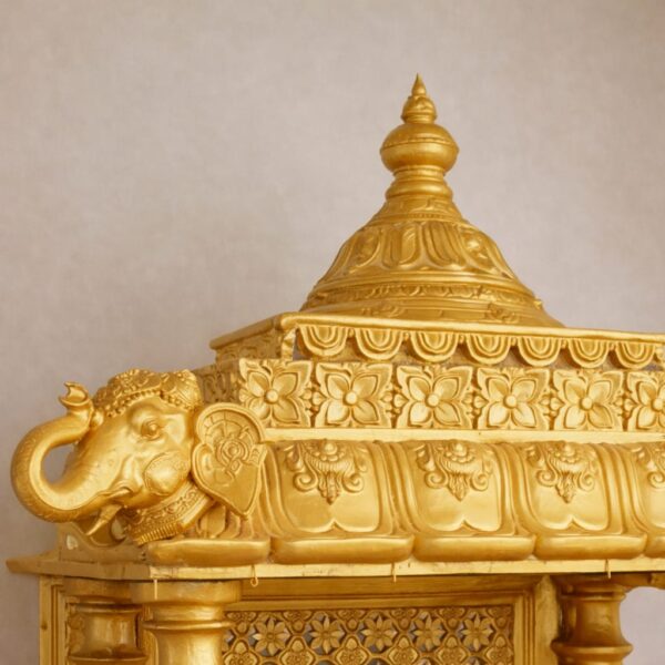 Devghar Mandir for Home in Teak Wood