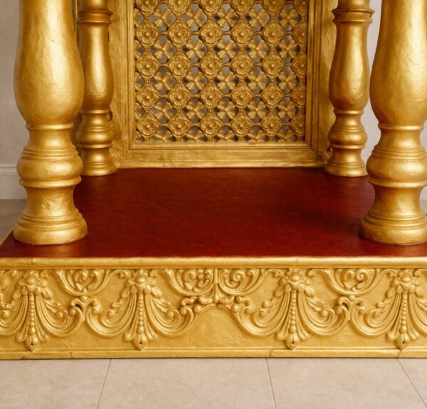 Devghar Mandir for Home in Teak Wood