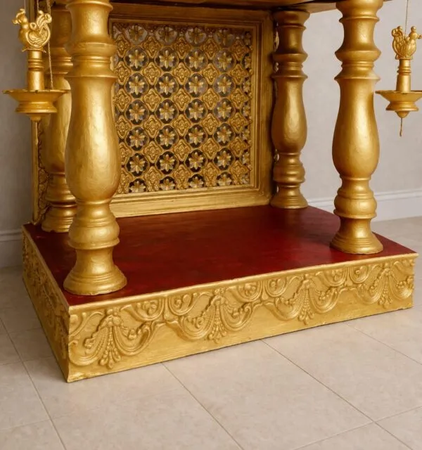 Devghar Mandir for Home in Teak Wood