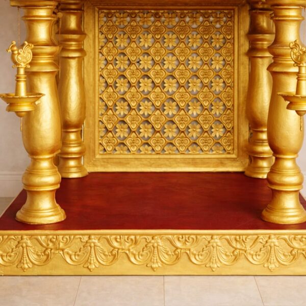 Devghar Mandir for Home in Teak Wood
