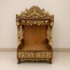 Elegant Peacock Design Mandir in Teak Wood