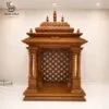 Elegant South Indian Home Wood Temple Design with Gopuram