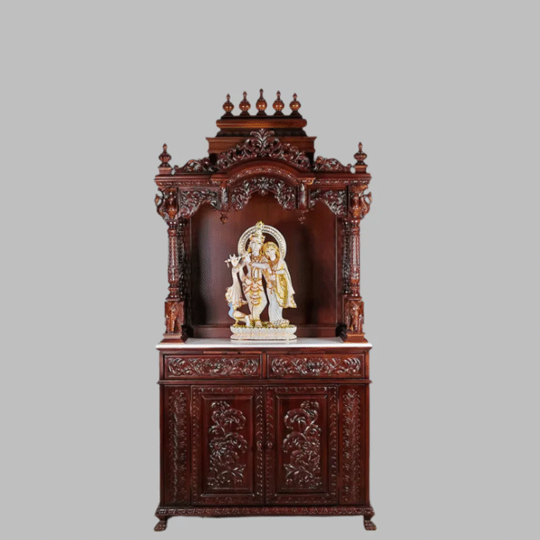 Elegant South Indian Puja Mandapam for Your Home