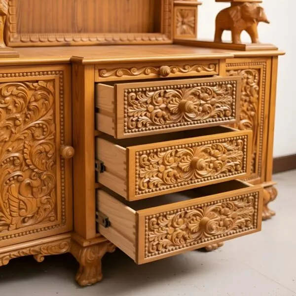 Hand Carved Temple For Home Big Size