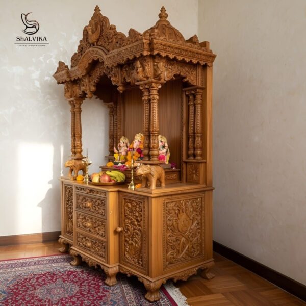 Hand Carved Temple For Home Big Size