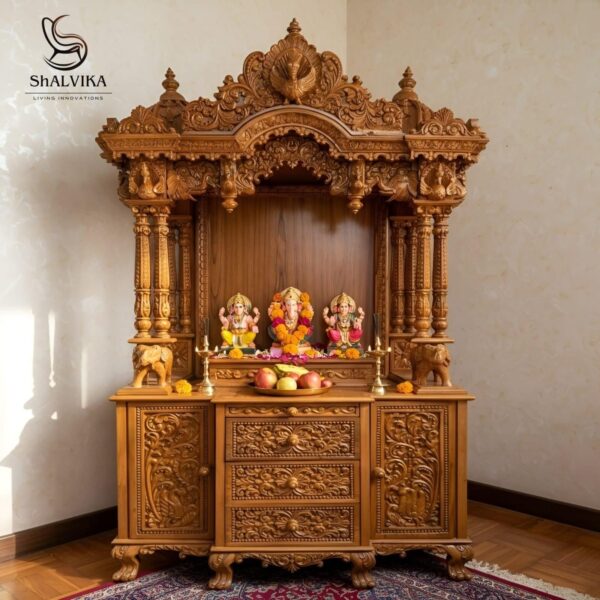 Hand Carved Temple For Home Big Size