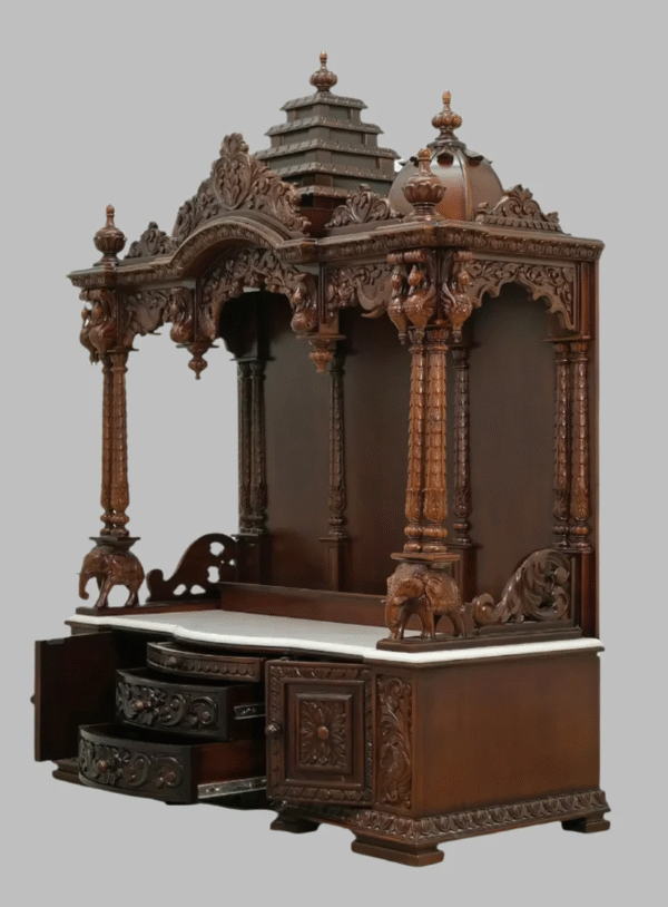 Handcrafted Large Pooja Mandir for Home