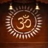 Handcrafted Om Design Small Temple for Home
