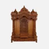 Handcrafted Traditional Teak Wood Home Temple with Storage