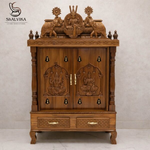 Home Temple Design in South Gopuram Style - Shalvika Living