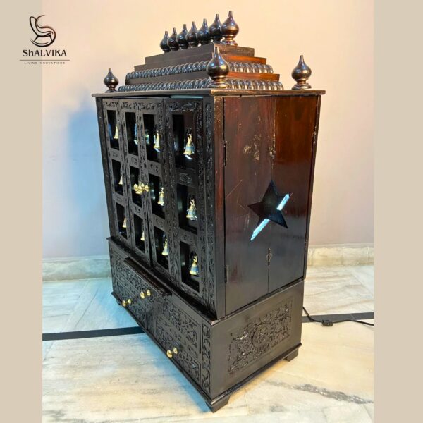Home Temple For Home with Bells Design