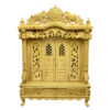 Home Wooden Temple Design with Door in Teak Wood