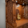 Latest South Indian Temple Design for Home – Handcrafted Teak Wood Mandir