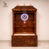 Om Design Pooja Mandir in Tamil Style – Premium Teak Wood