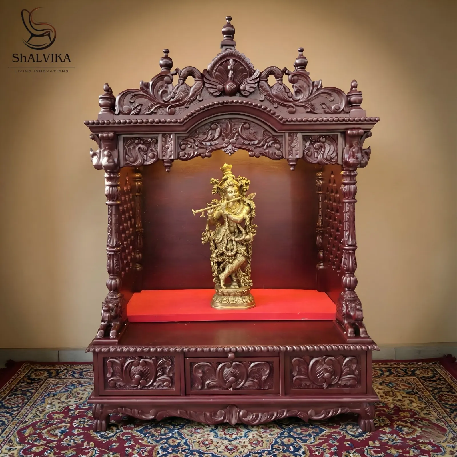 Pooja Room Ghar Ke Mandir Ka Design By Shalvika Living