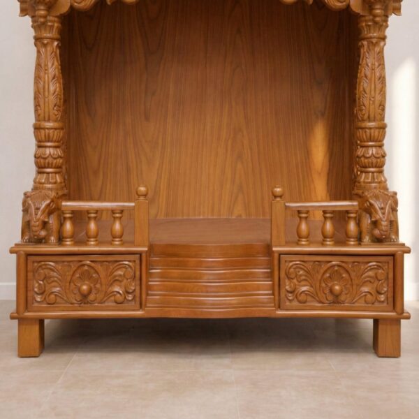 Premium Wooden Home Mandir Design
