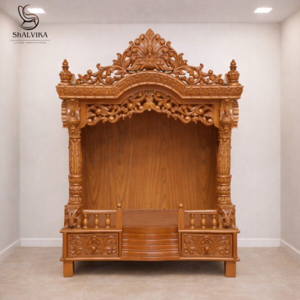 Premium Wooden Mandir