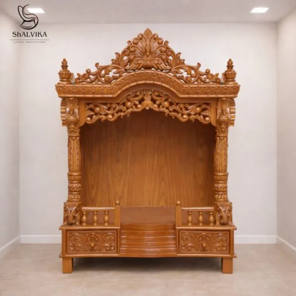 Premium Wooden Mandir