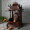 Rosewood Mandir with Flower Panel