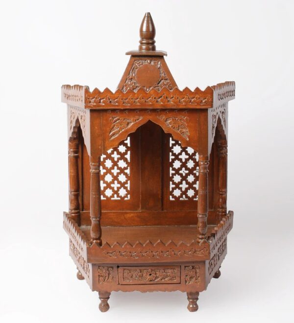 Small Temple For Home in Wood – By Shalvika Living