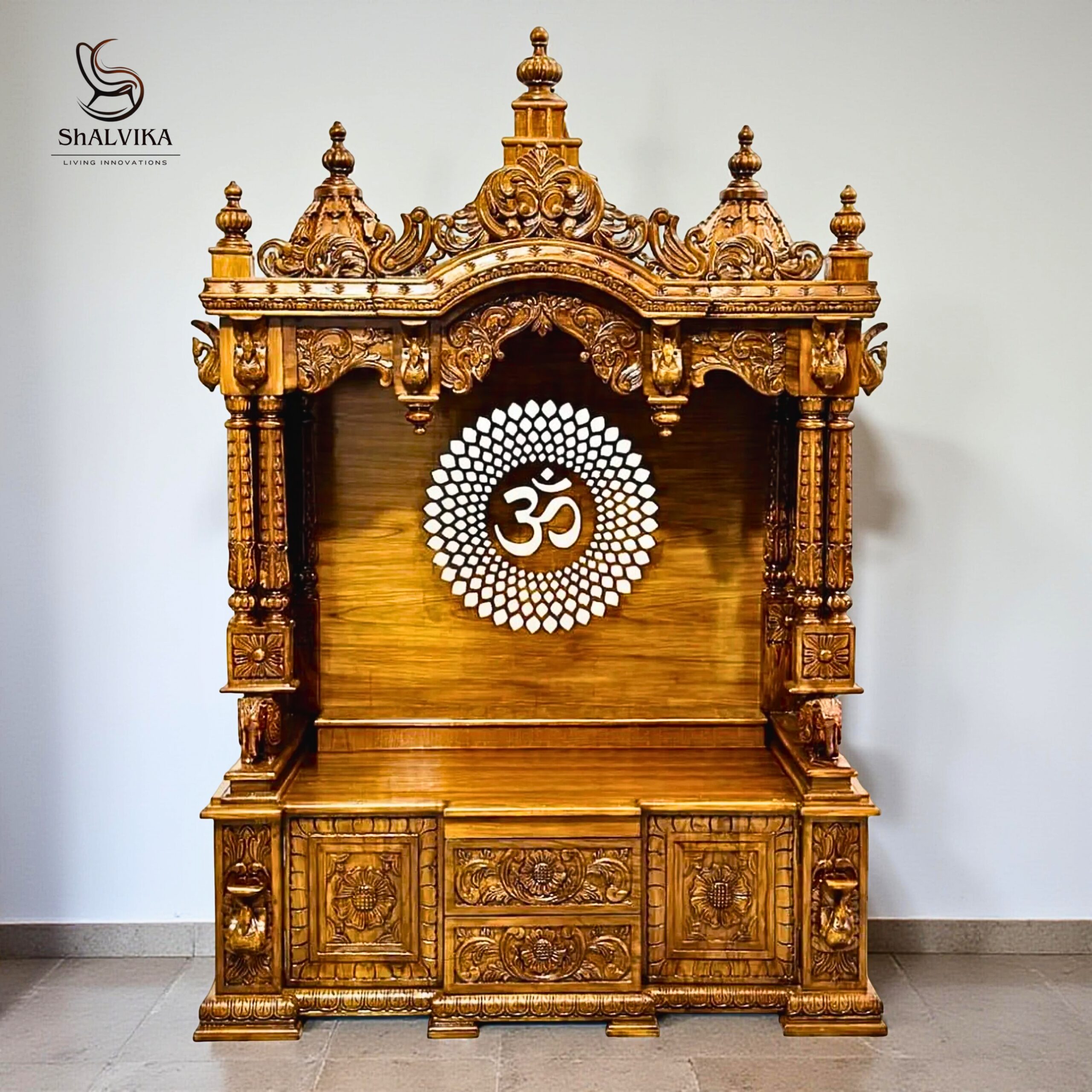 South Indian Pooja Mandir for Home