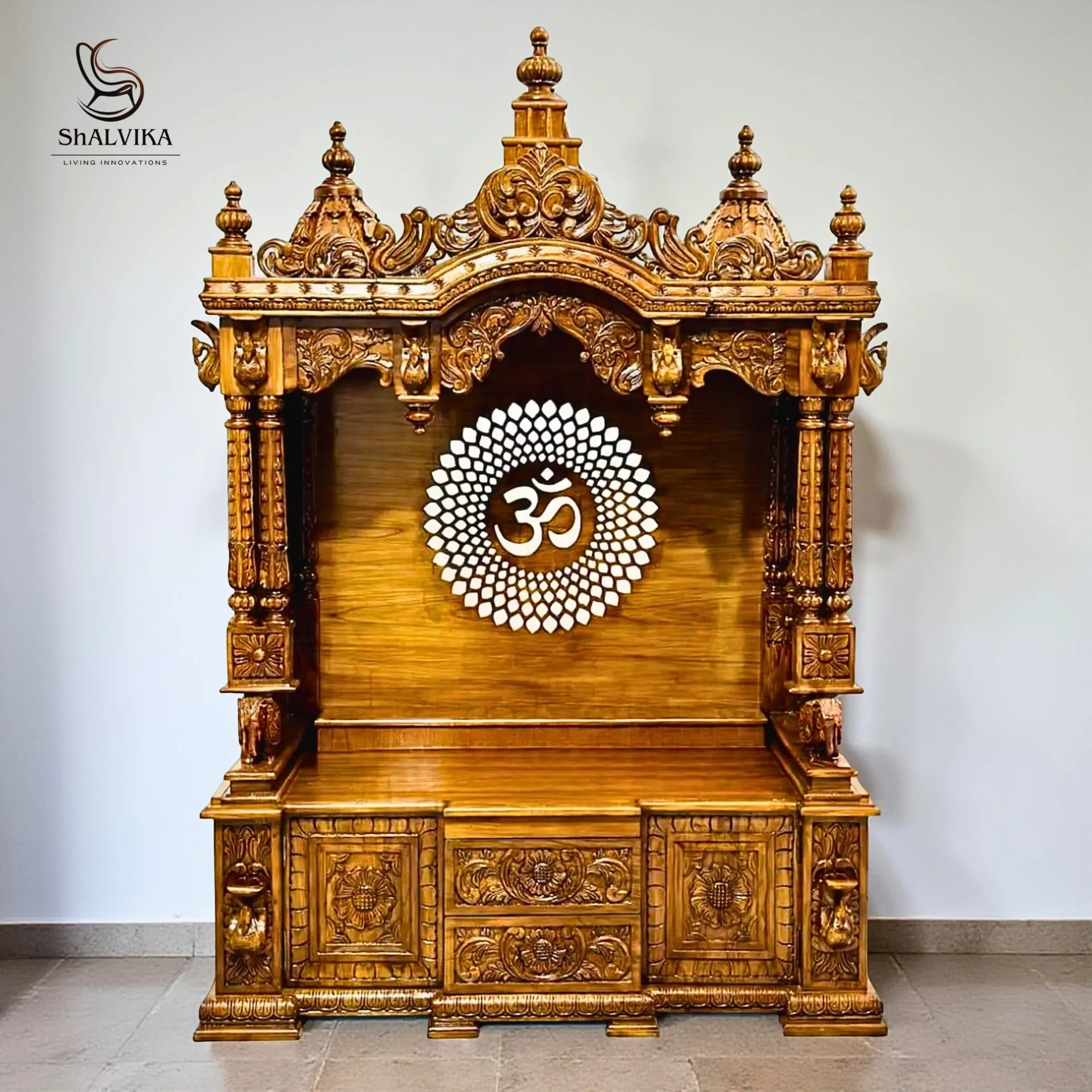 South Indian Pooja Mandir for Home
