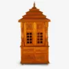 Teak Wood Mandir with Door in Traditional Style