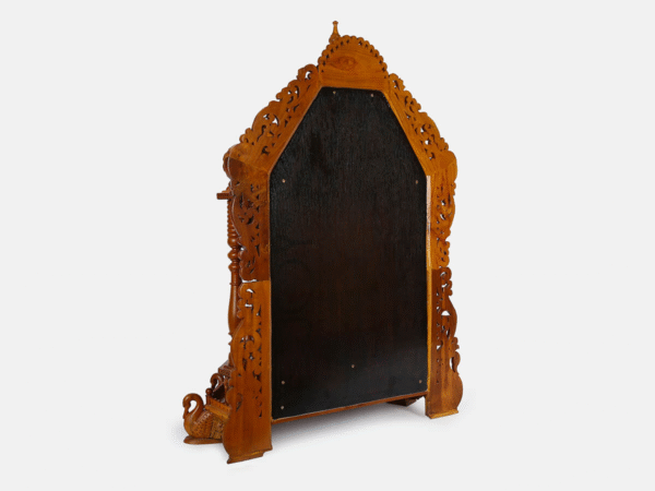 Teakwood Mandir with Hansa Legs
