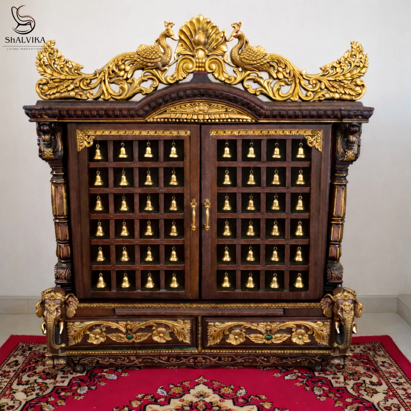 Temple Design for Home in Dual Shade By Shalvika Living