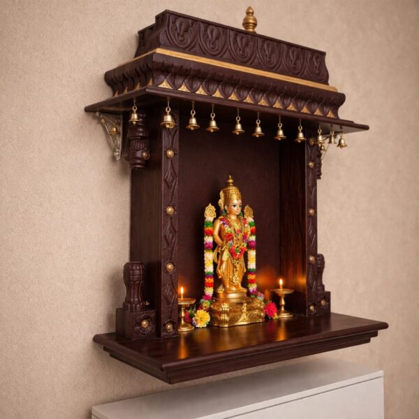 Traditional Wall Hanging Mandir Design