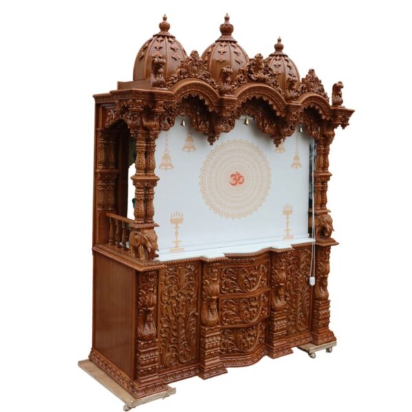 Wooden Big Size Pooja Mandir for Home By Saharanpur Artisians