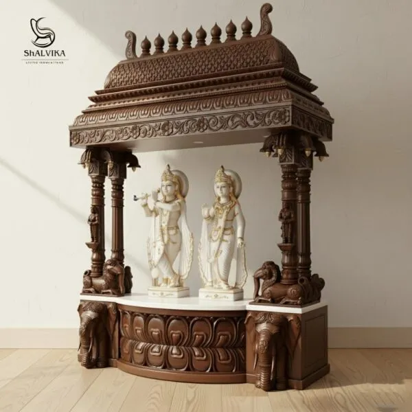 Wooden Gopuram Temple South Indian Style
