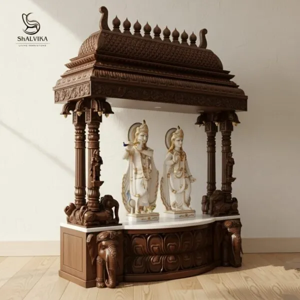 Wooden Gopuram Temple South Indian Style