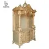 Wooden Handcarving Designer Puja Mandir for Home – Elegant Pooja Temple