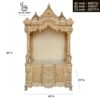 Wooden Handcarving Designer Puja Mandir for Home – Elegant Pooja Temple