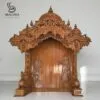 Wooden Large Size Handmade Designer Temple in Teak Wood