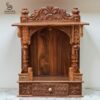 Wooden Mandir Design for Home Wall Mounted