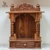 Wooden Mandir Design for Home Wall Mounted