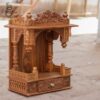 Wooden Mandir Design for Home Wall Mounted