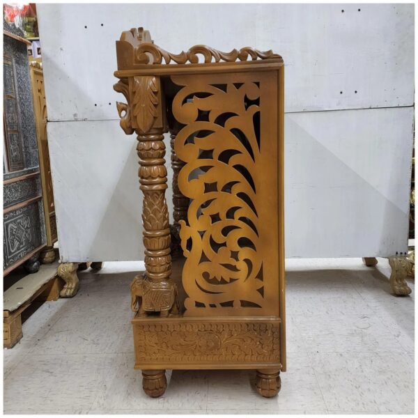 Wooden Mandir for Home – Handcrafted Teak Wood Pooja Temple by Shalvika Living