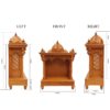 Wooden Pooja Mandir Design – Handcrafted Teak Finish Temple by Shalvika Living