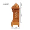 Wooden Pooja Mandir Design – Handcrafted Teak Finish Temple by Shalvika Living
