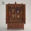 Wooden Pooja Mandir for Home with Doors